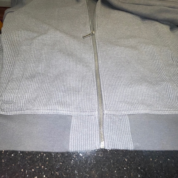 Marc Anthony Mens Mock Neck Long Sleeve Full Zip Sweater Jacket Gray Large - Picture 7 of 9